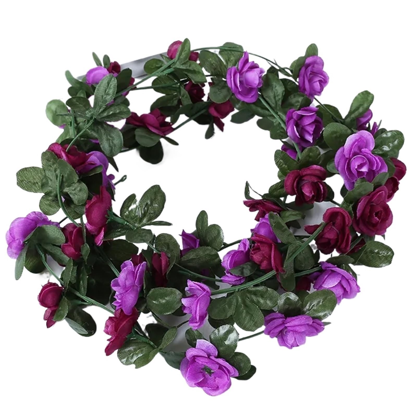 LXLAEOANG Artificial Flowers Silk Artificial Flowers Garland Rose Vine Hanging Wedding Home Garden Wall Christmas Decoration Arch Fake Plant Garlands