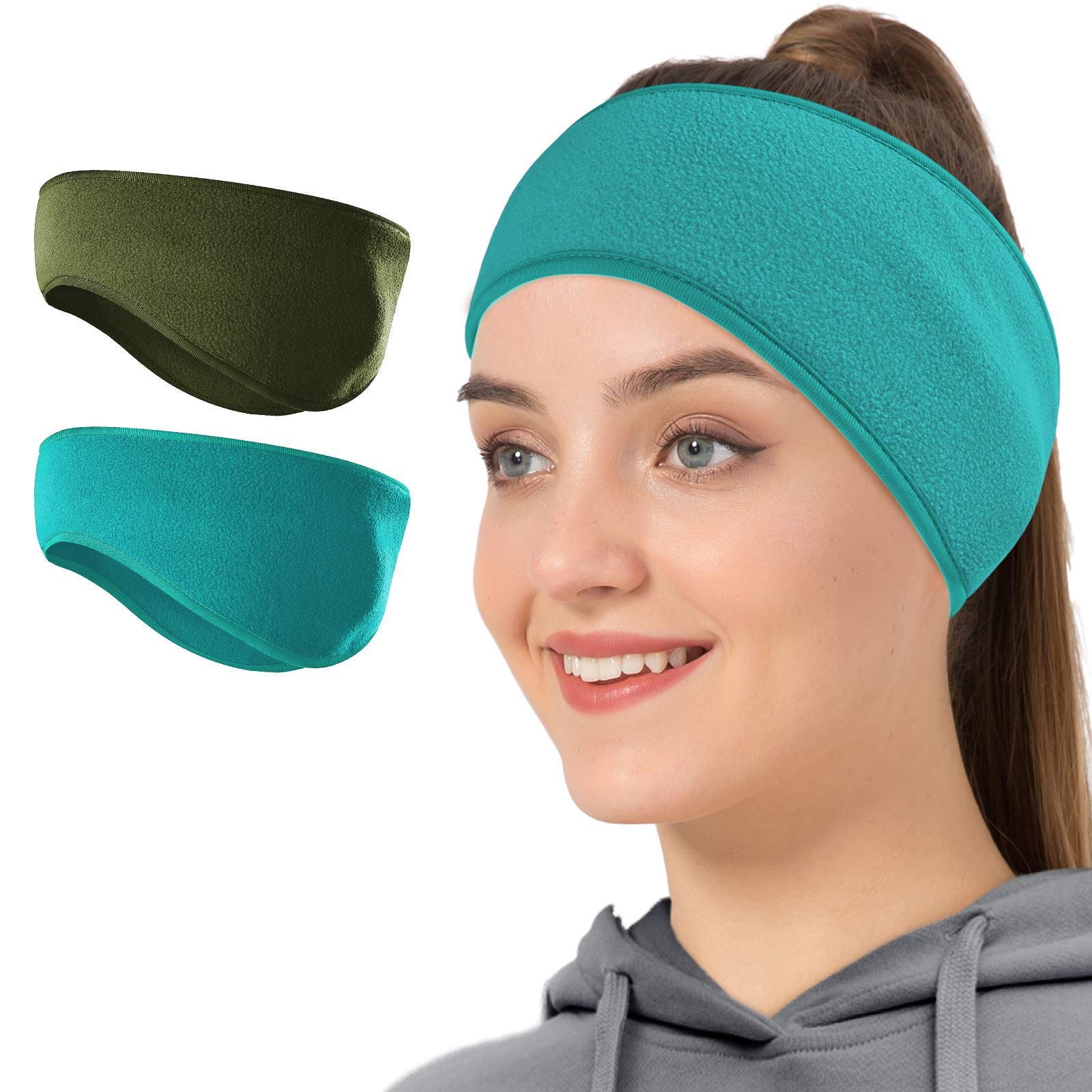 Winter Fleece Ear Warmers Headband Ear Muffs for Men Women Kids, Ear Covers for Cold Weather Ski Running Cycling Work