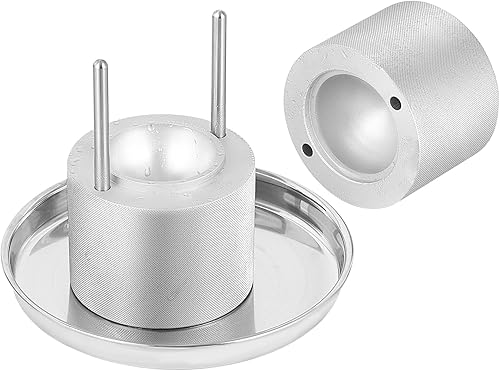 Miniatura 11 de VEVOR Kit de prensa de bolas de hielo, prensa de hielo de aluminio de aviación con molde de bloque de hielo, alfombrilla grande, pinzas, bandeja de