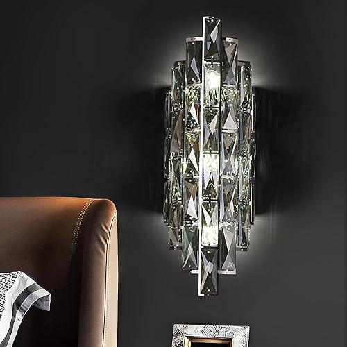 Miniatura 12 de Modernos apliques de pared de cristal, lámparas de pared doradas, lámpara de pared interior de lujo, lámparas de montaje en pared de tocador de