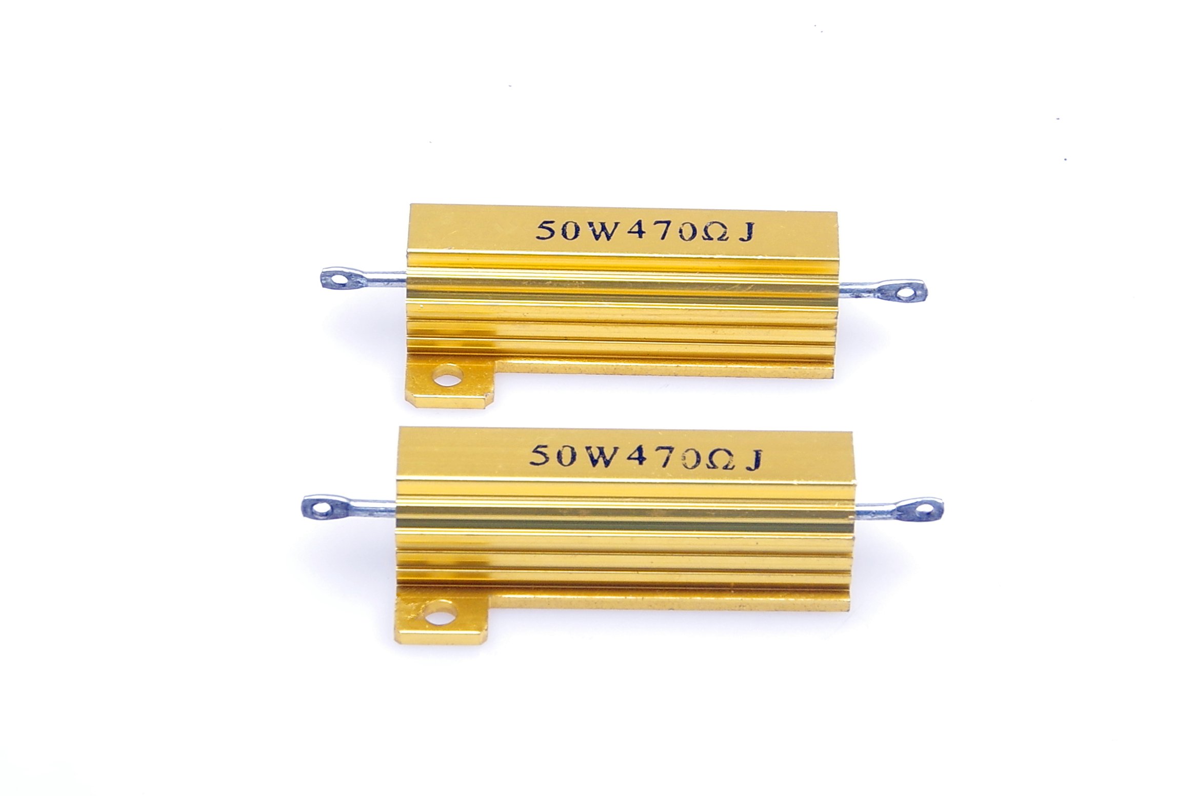 2 Stück 50 Watt 470 Ohm Alu-Widerstände – Perfekt Für Wechselrichter, LED & Lautsprecher
