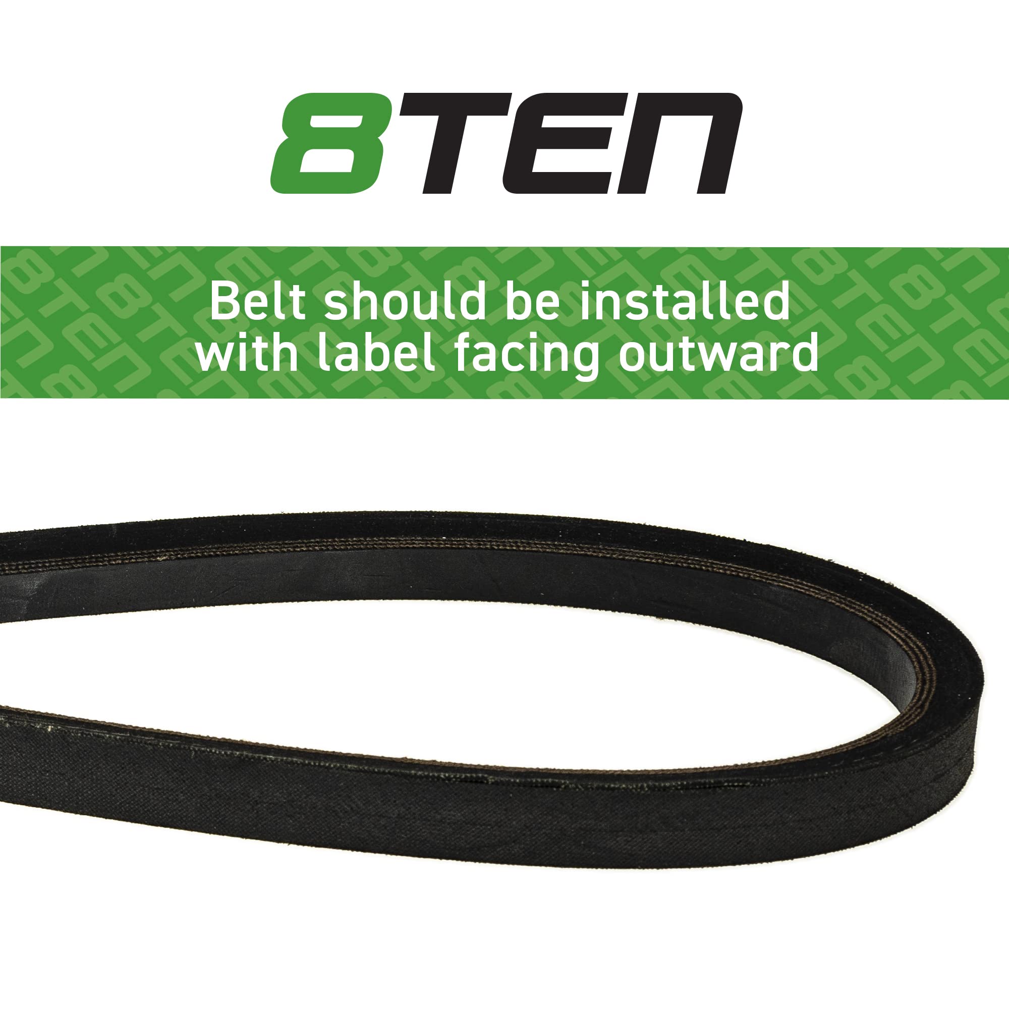 Amazon.com : 8TEN Raw Edge Drive Belt for Exmark Scag Husqvarna