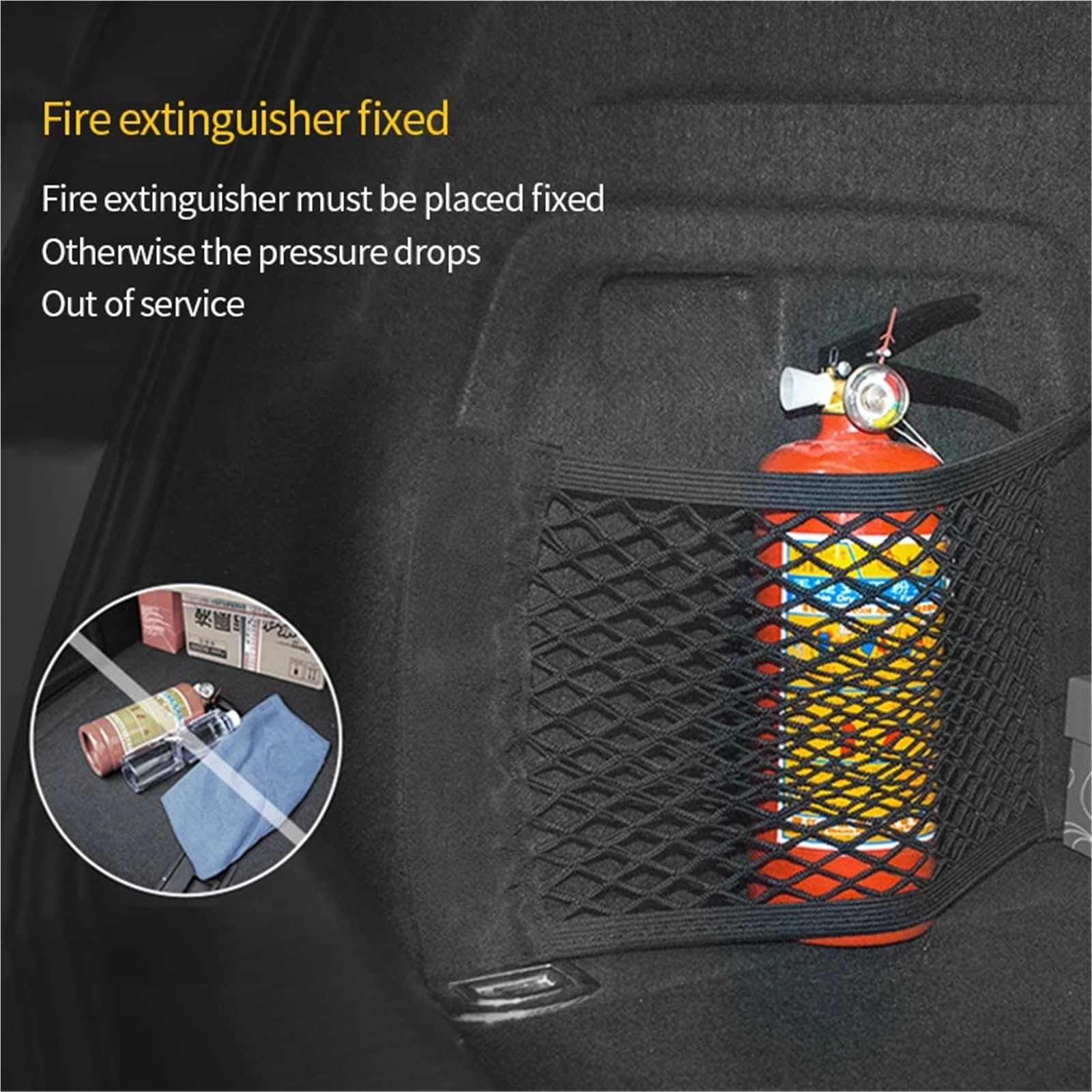 Rete portaoggetti Auto Rete di carico for Auto | Accessori Organizer Tronco Portaoggetti in nylon Portaoggetti in rete Bagagli automobilistici universali(40 x 25cm 1pc)