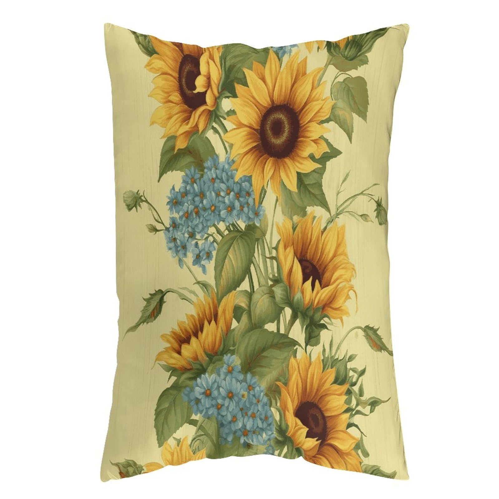 LDGSUPH Sunflowers Pillow Cases Soft Pillowcase with Invisible Zipper Wrinkle Resistant Pillow Covers Breathable Removable Pillow Protector for Bed Sofa Car 16 "x24