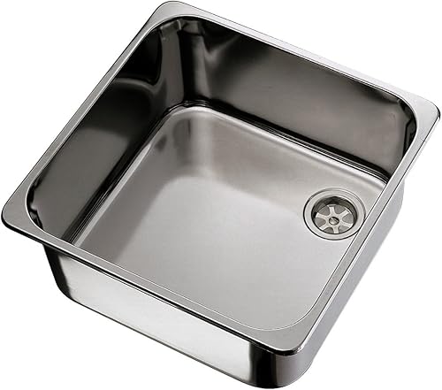 Miniatura 6 de Ambassador Marine - Fregadero rectangular de acero inoxidable con acabado cepillado
