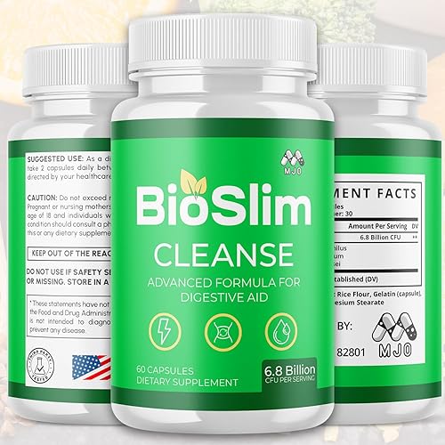 Miniatura 2 de Bioslim Cleanse Cápsulas (2 unidades), píldoras oficiales de suplemento de limpieza Bioslim con todos los ingredientes naturales, fórmula avanzada