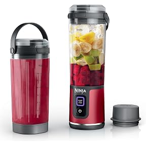 Ninja Blast Portable Blender, Cordless, 18oz. Vessel, Personal Blender for Shakes & Smoothies, BPA Free, Leakproof Lid & Sip Spout, USB-C Rechargeable, Dishwasher Safe Parts, Marble Black, BC152MK