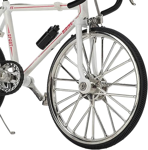 Miniatura 8 de Pssopp Modelo de bicicleta de juguete de montaña, modelo de bicicleta de metal, mini adorno de escritorio, 4.5 x 7.7 pulgadas
