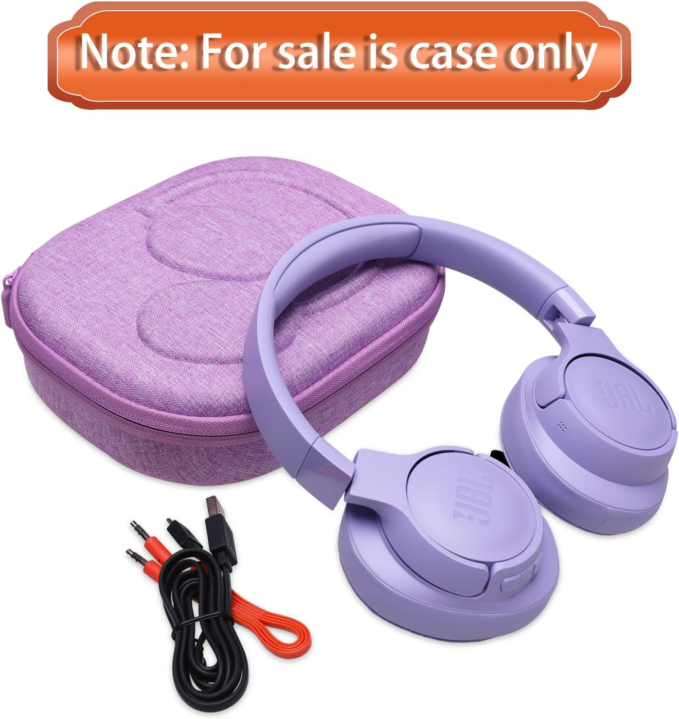 LTGEM EVA Hard Case Compatible with JBL Live 770NC/660NC/650BT/460NC/670NC/400BT/500BT and JBL Tune 770NC/710BT/720BT/760NC/700BT/750BT/510BT/660NC/520BT/500/Tour One/E45BT Headphone(Purple) - Image 7