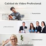 Vitade 960A - Cámara web profesional para PC, transmisión HD, USB, 1080 p, con micrófono y anillo de luz