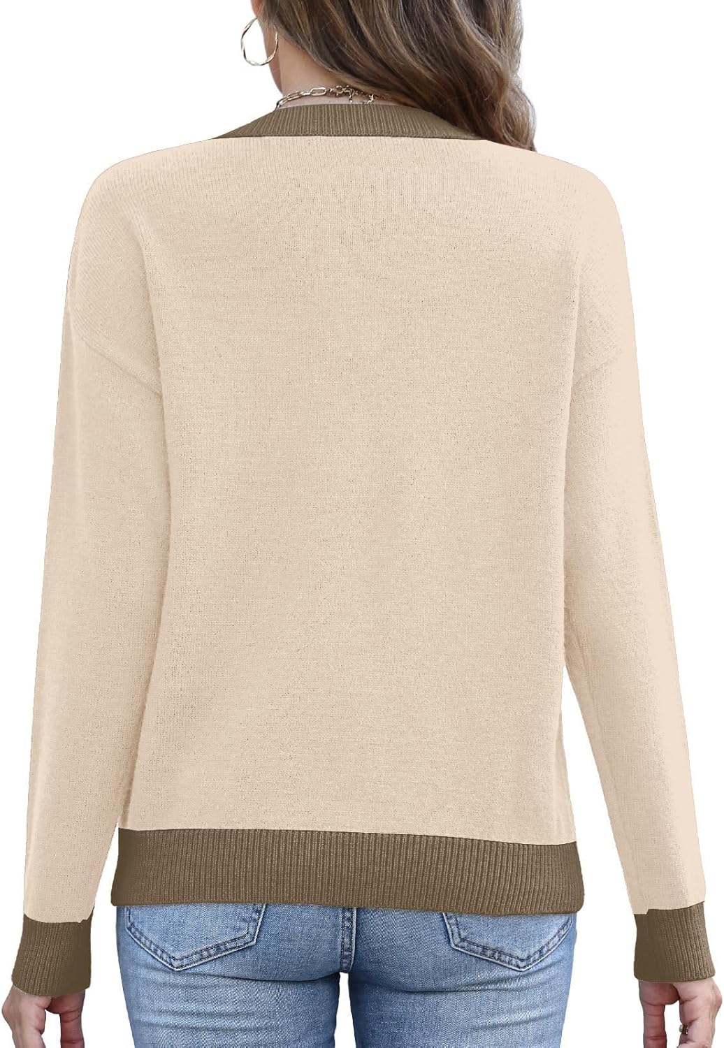 MixShe Womens Sweaters 2025 Fall Fashion Crewneck Tunic Tops - Image 2