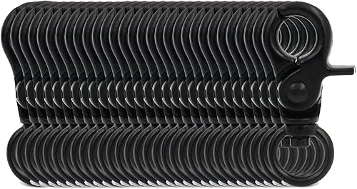 Miniatura 10 de BIKICOCO Gancho giratorio de 38 pulgadas, cierre de pinza de langosta, clip de resorte, extremo de junta tórica, plateado, paquete de 20