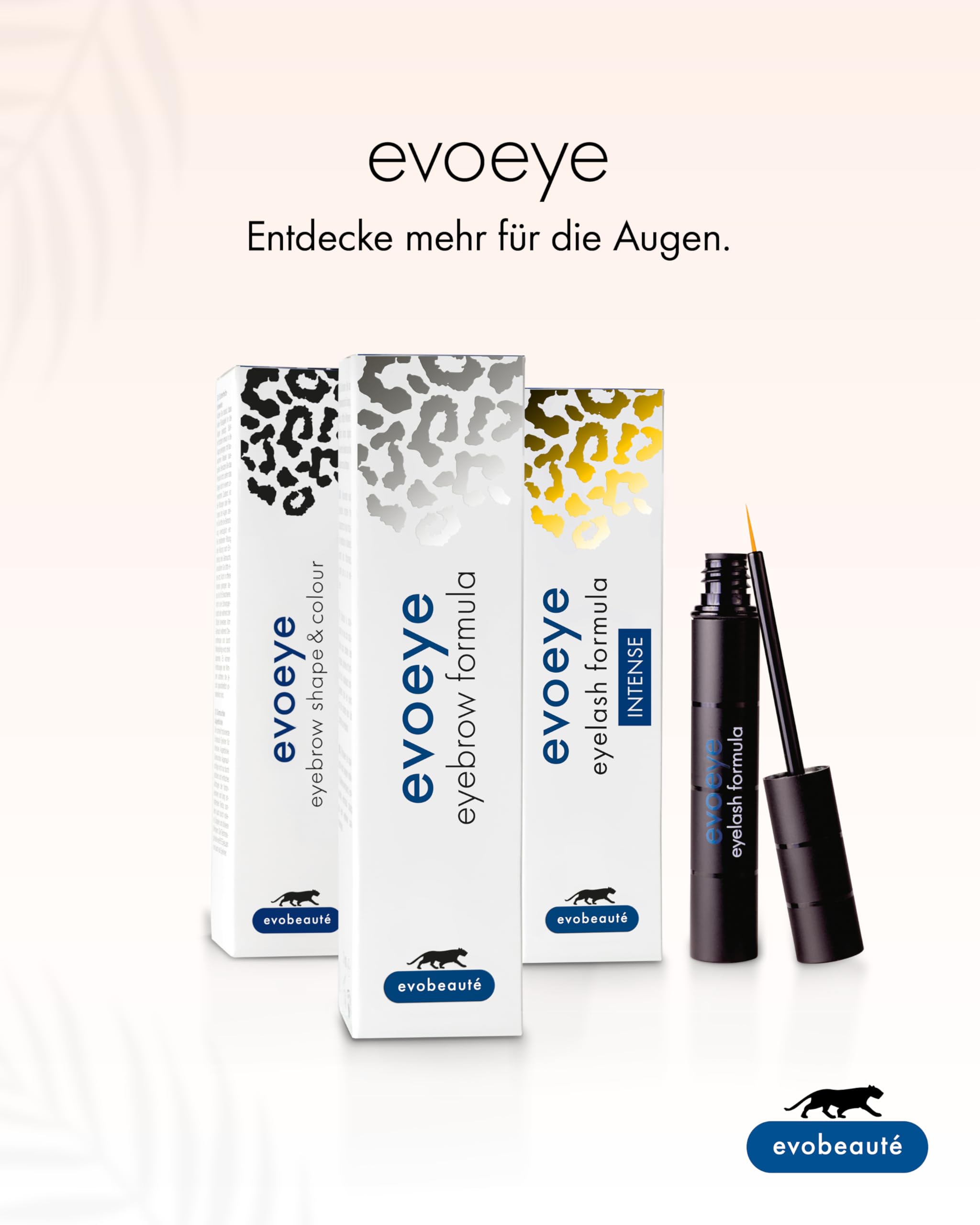 Vorteils-Set evoeye Eyelash Formula 2.0-3ml + 1ml I Wimpernserum mit natürlichem Booster für lange & volle Wimpern in 6-8 Wochen I Lash Serum