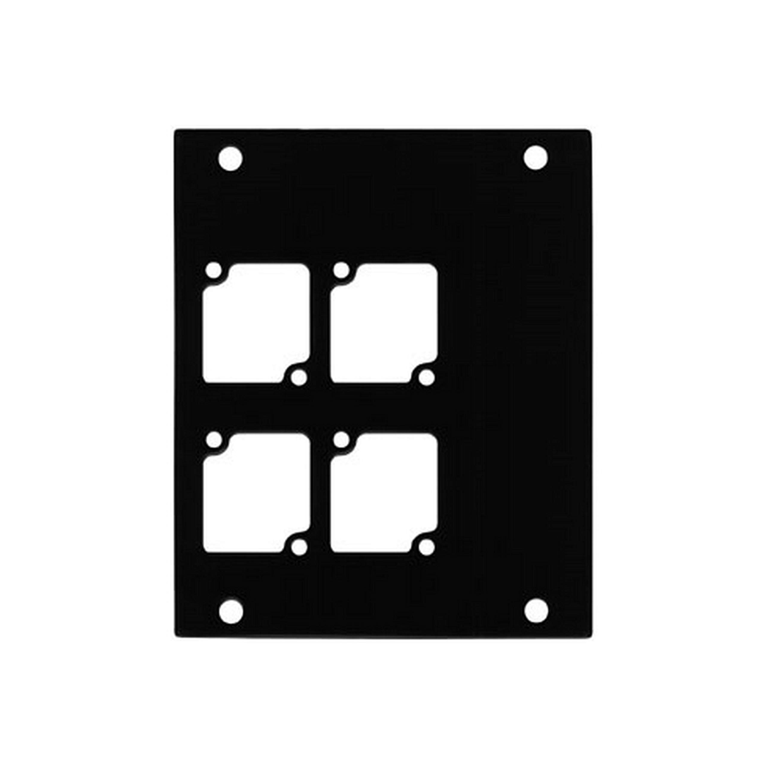 PNL-104, Panel Machined for 4 CONNECTRIX Mounts