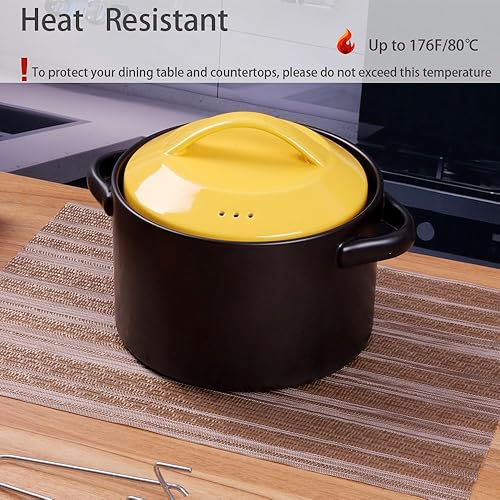 Miniatura 4 de Blibalaskr Juego de 4 manteles individuales, manteles individuales resistentes al calor, manteles individuales antideslizantes y lavables, fáciles