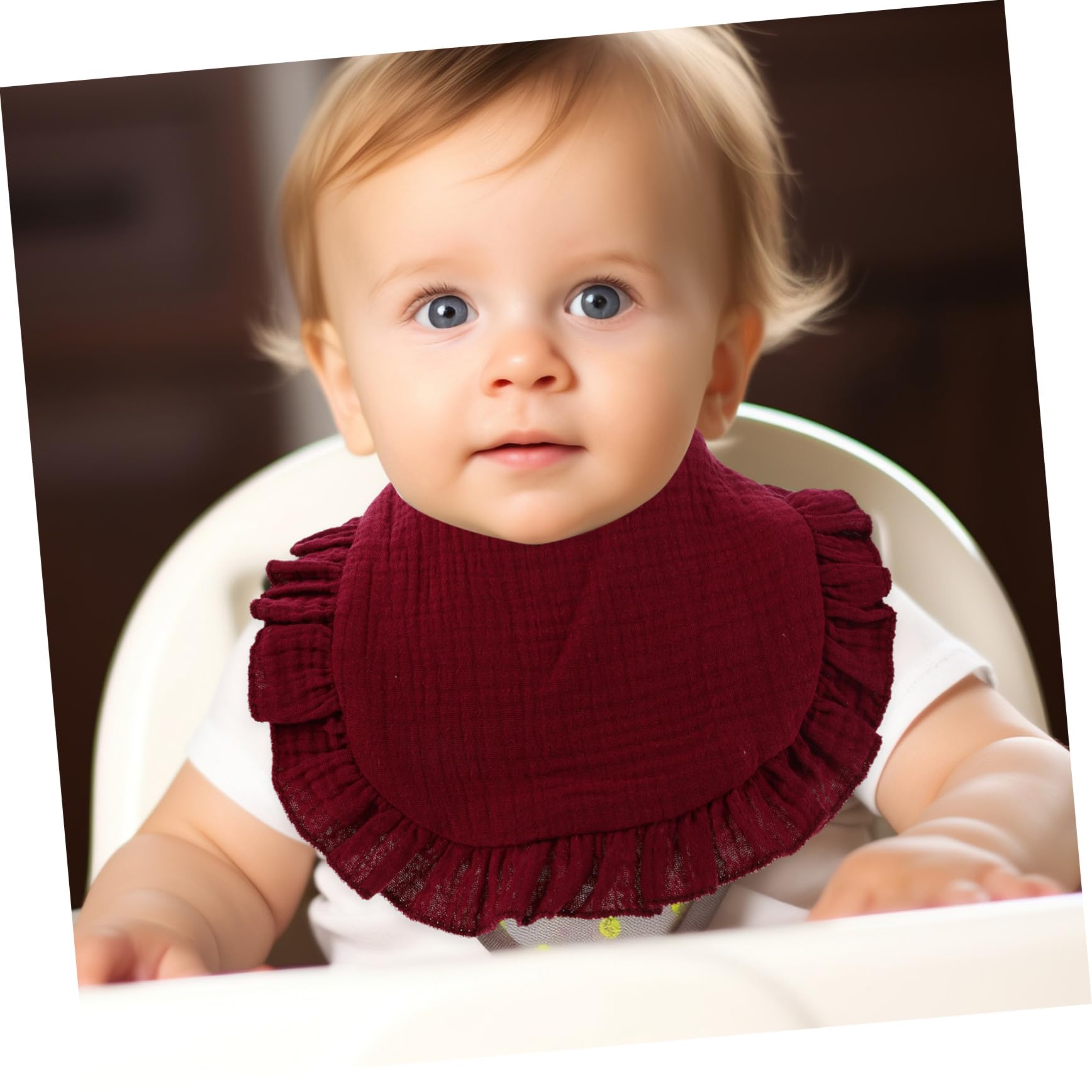 HANABASS 8 Piezas Baberos Bandana para Bebés Recién Nacidos Unisex Algodón Absorbentes para Dentición y Babas Colores Surtidos