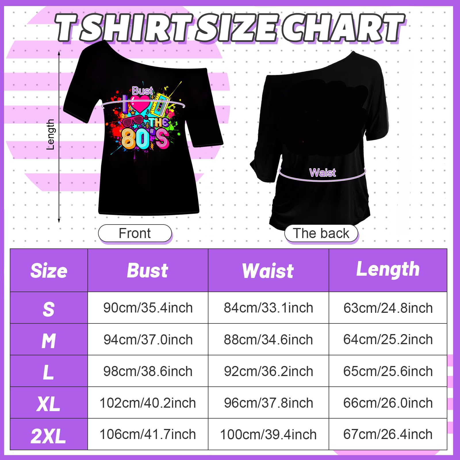 10Pcs 80s Accessories Set for Women, Retro Fancy Dress with Tutu Skirt Leg Warmers Fishnet Gloves Earrings Lace Headband Glasses Bracelet for Girls 1980s Costume Outfit Hen Do Party (Purple, M) - Image 3