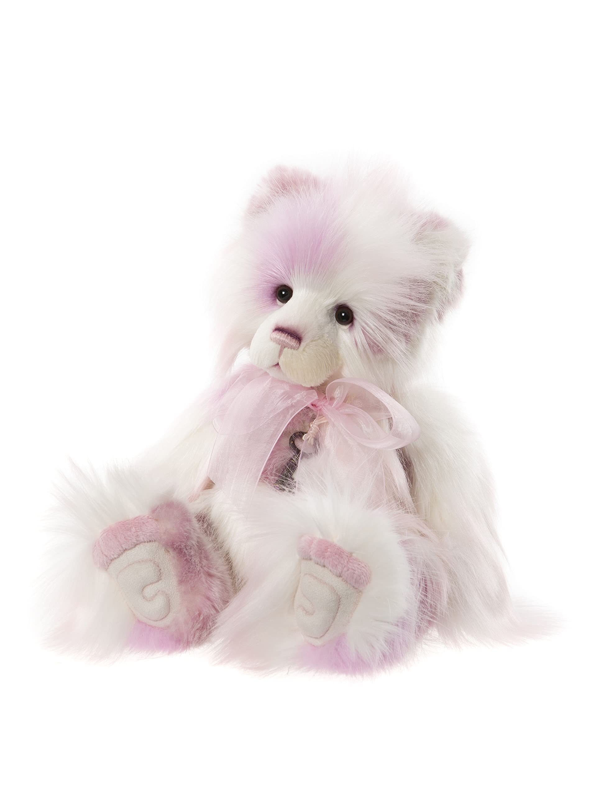 Charlie Bears - Gillian | Pink Teddy Bear Plush - Collectable Cuddly Soft Gift - 15"