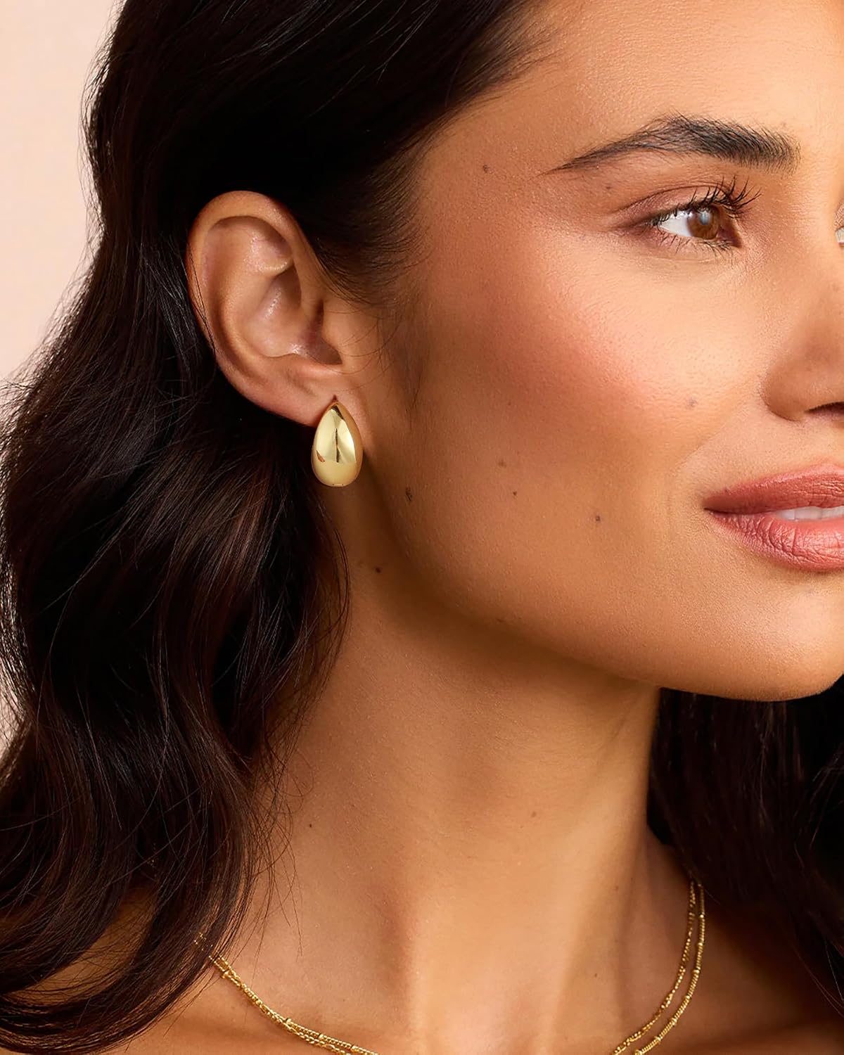 Gold/Silver Plated Earrings for Women Small Dainty Lightweight Minimalist Hypoallergenic Simple Piercing Jewelry for Women Trendy Gift