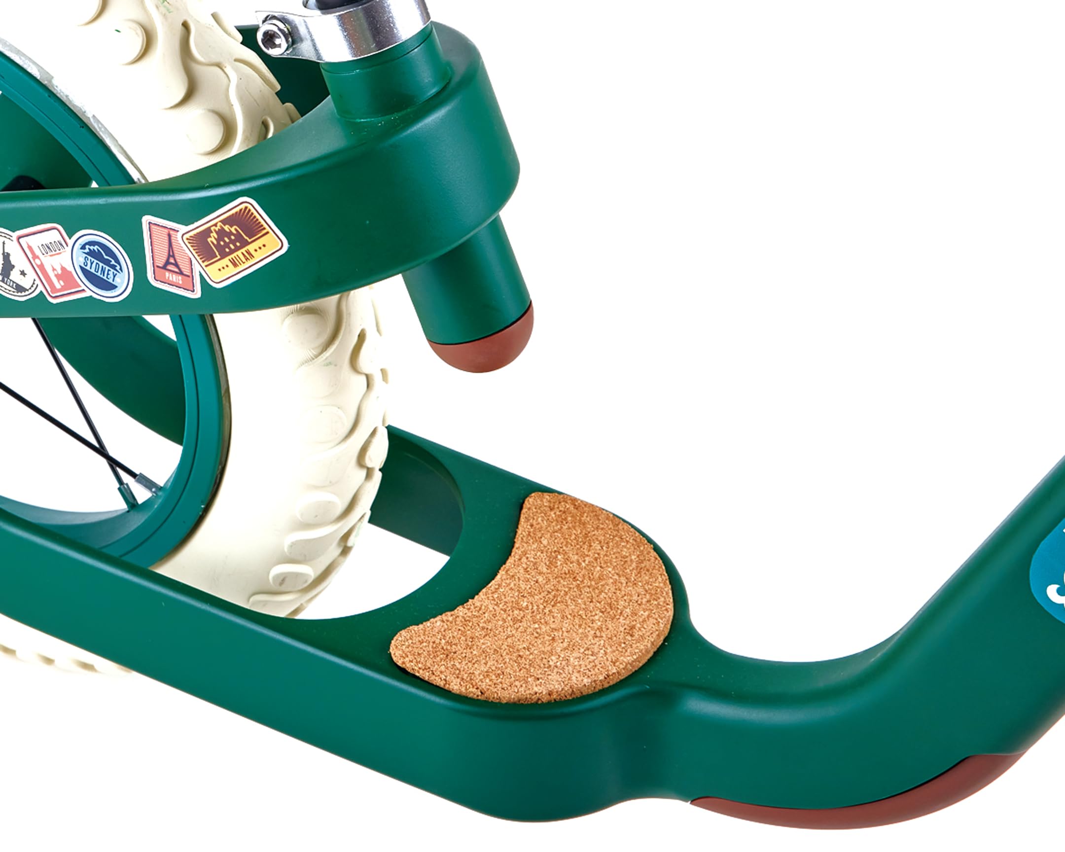 Hape Outdoor Draisienne Verte - Enfant 3 ans et Plus - Pour l'Équilibre, la Coordination et la Motricité - Cadre Léger en Aluminium, Siège Ergonomique & Réglable - Direction à 60° Initiation Vélo