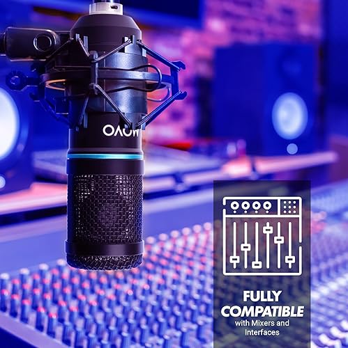 Miniatura 6 de Movo PodPak - Paquete de equipo de podcast con micrófono condensador XLR, brazo articulado de tijera y filtro pop, micrófono XLR para podcasting,