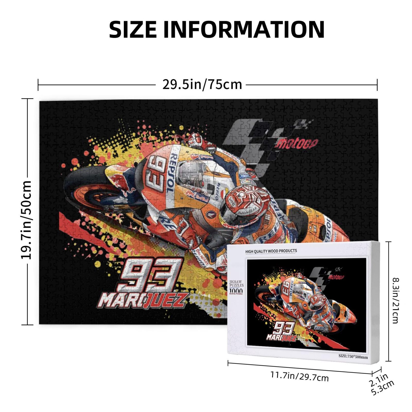 【あかいやま】　ジグソーパズル Amazon.co.jp: ジグソーパズル マルク・マルケス Motogp 93 1000ピース