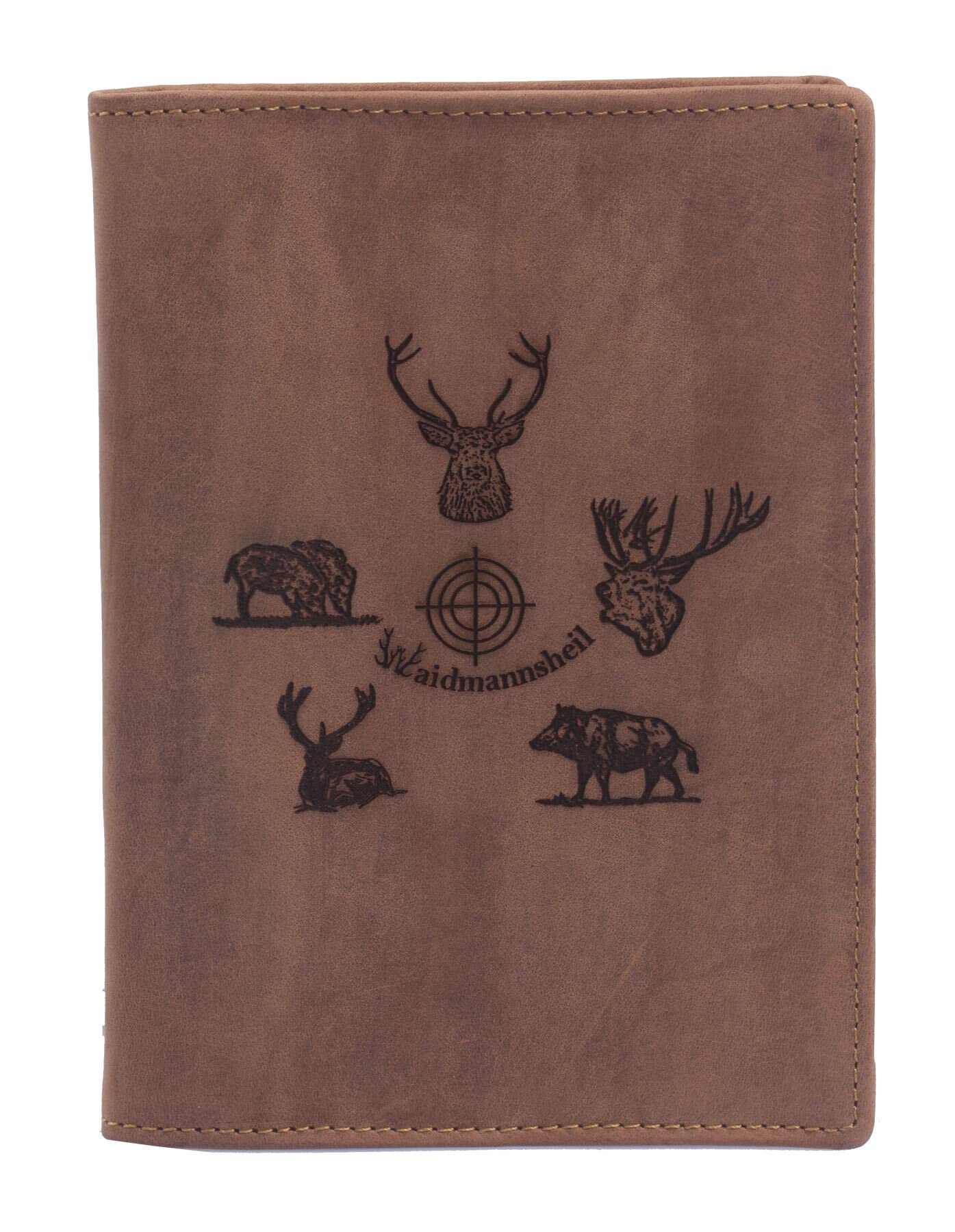 Waffenscheinmappe mit Jagdmotive Ausweishülle Hülle DIN A6 Etui für Jagdschein, Begehungsschein, Waffenbesitzkarte