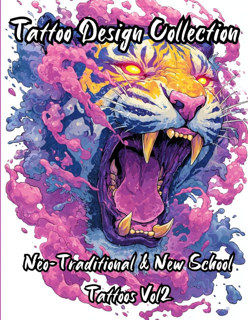 100 Premium Color Neo-Traditional & New School Tattoos Vol. 2: Skulls, Animals and Bold Tattoo Motifs for Professional Tattoo Inspiration and Flash Reference (Tattoo Design Collection)