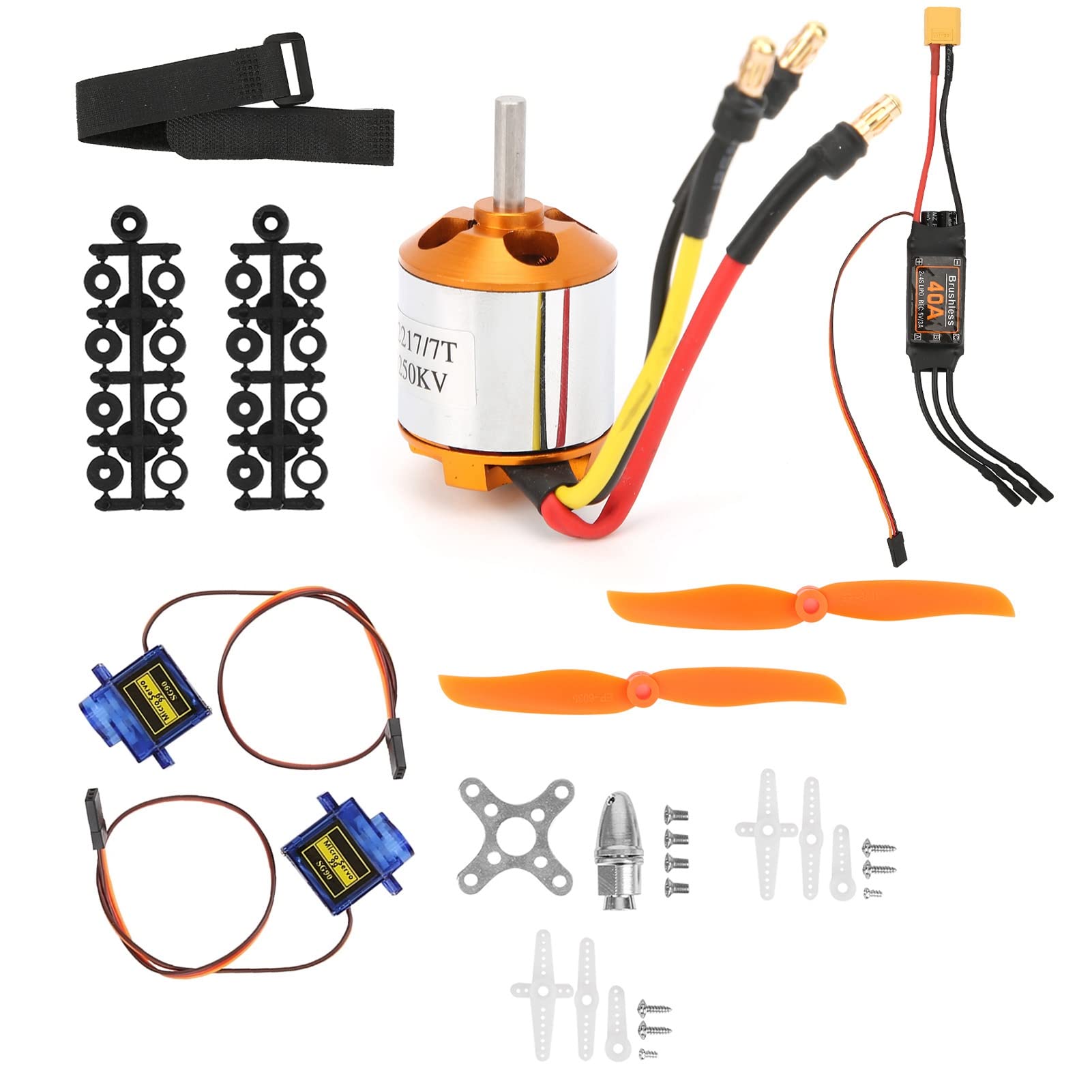 2217 KV1250 Silnik 8060 Silnik sterujący śmigłem 40A XT60 ESC Kit RC Helicopter Ulepszenie wydajności