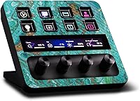 Vista 21 de MightySkins - Piel de fibra de carbono compatible con Elgato Stream Deck + – Too Many Roses Acabado de fibra de carbono texturizado protector