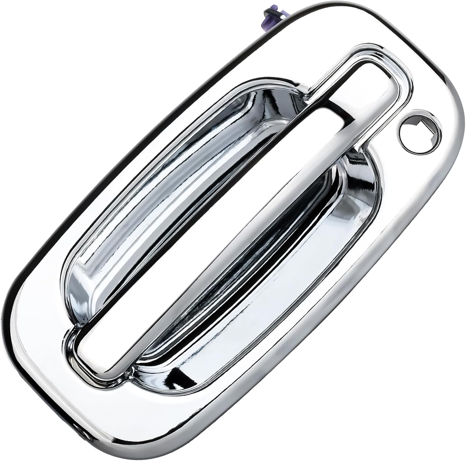 Exterior Chrome Door Handle, Front Driver Side Compatible with 2002-2006 Cadillac Escalade, Chevrolet Avalanche Silverado Suburban Tahoe, GMC Yukon Sierra Replace #15034985 15745149