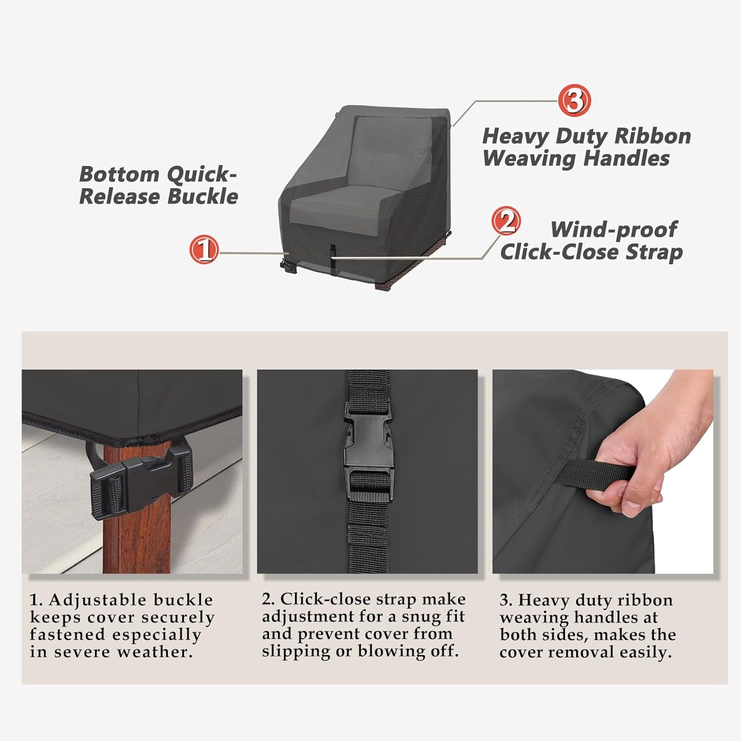 Weather Shield Chair Rain Cover Porch Shield Patio Chair Covers