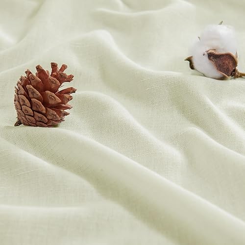 Miniatura 7 de jinchan Cortinas de cocina, juego de cortinas texturizadas de lino de nivel corto, filtrado de luz para sala de estar, baño, ideal para cafetería,