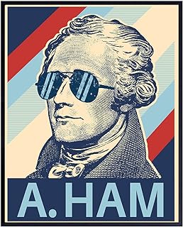 Alexander Hamilton Wall Art Decor - 8x10 Home, Room, Classroom, Apartment Decor Poster - Cool Funny Gift for Men, Teens, Student - Broadway Musical Play, US American History Teacher