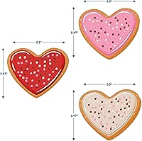 Vista 7 de Eureka Galletas de San Valentín recortadas de papel para decoración de aula para profesores, 36 piezas