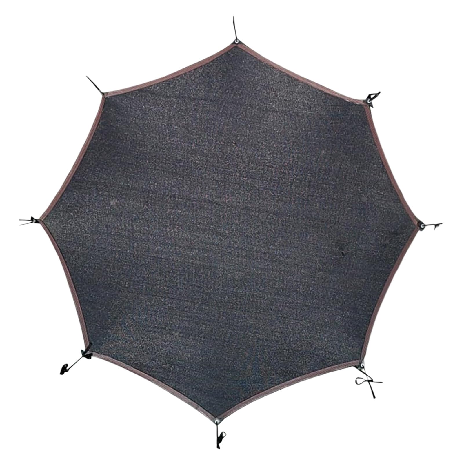 Trampoline Sun Canopy - Waterproof Top Cover with UV Protection for 6 and 8 Pole Models | Trampoline Shade Roof Heavy Duty Nylon Replacement Accessory by FACIL
