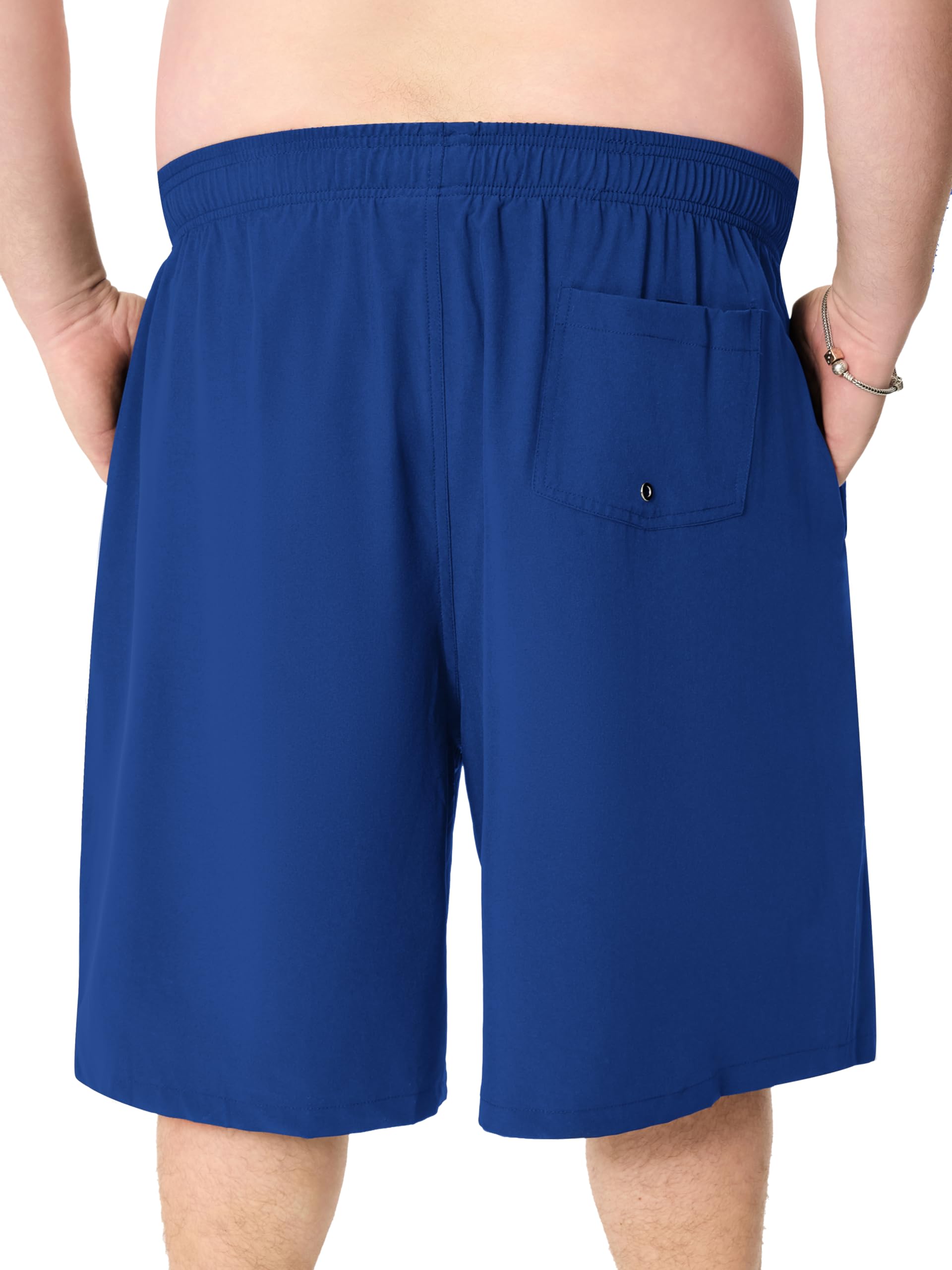 Arcweg Maillot de bain grande taille pour homme avec doublure de compression et poche zippée