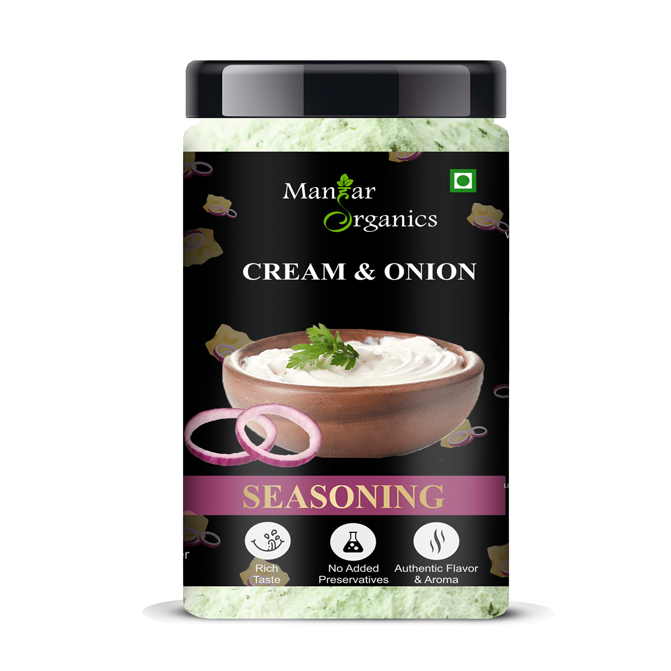 ManHar Organics Cream & Onion Powder Seasoning Jar 500gm (Perfect for Chips, Makhanas, Nachos, Snakes, French Fries) (B0C3DBX6NW) Amazon Price History, Amazon Price Tracker
