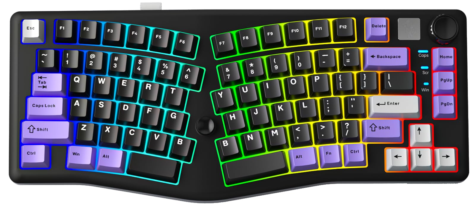 Leobog A75　Aliceレイアウト LEOBOG A75 75% Alice Layout with Knob and Joystick Design