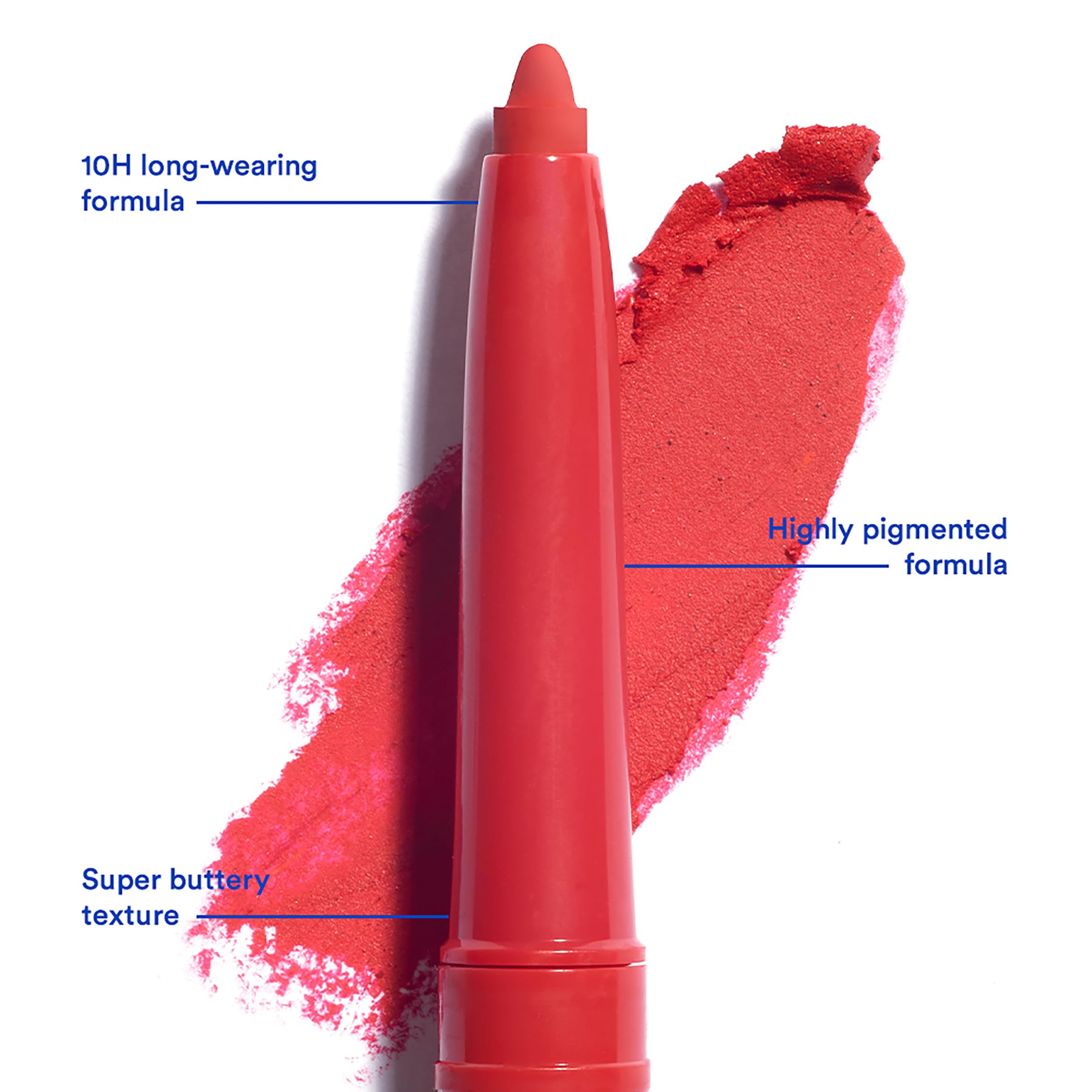 3INA MAKEUP - The Automatic Lip Pencil 244 - Red Lip Liner Built- In Sharpener - Waterproof Lip Liner - Image 3