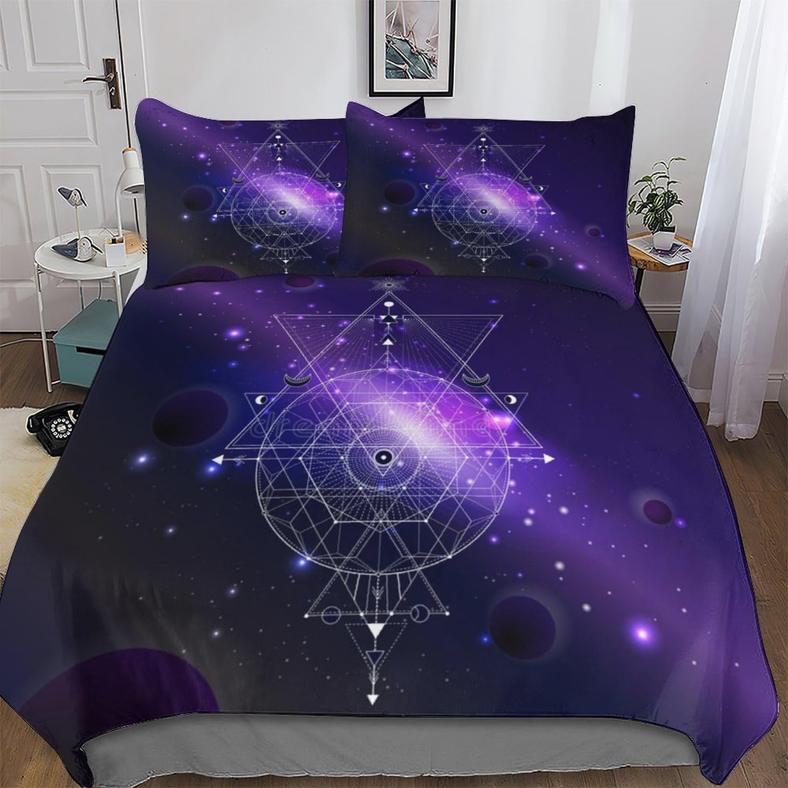 Tarot housse de couette anti-plis en microfibre douce pour lit King Size 220x240 cm