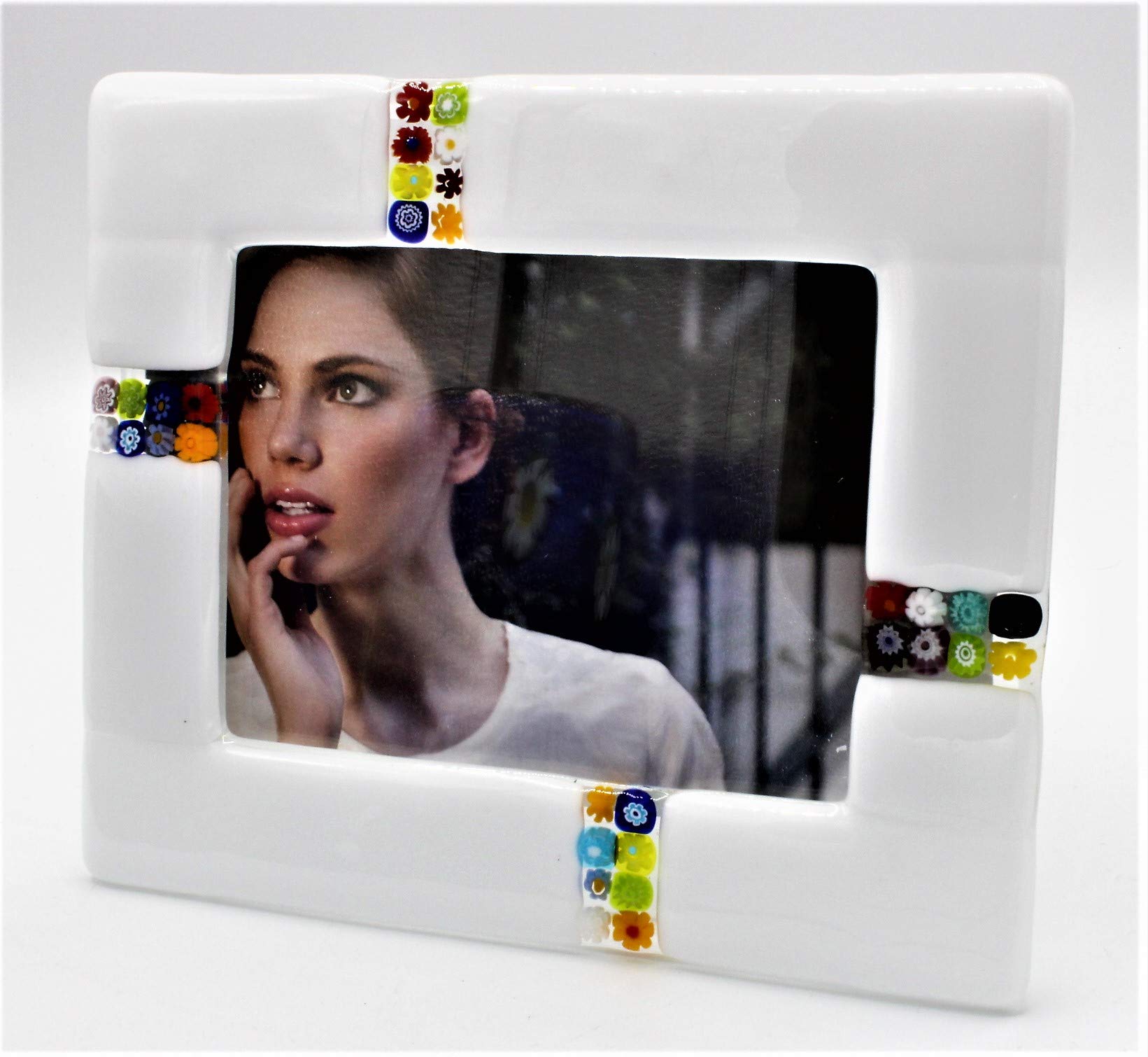 Cadre photo Murrine Millefiori pour décorer votre salon chic