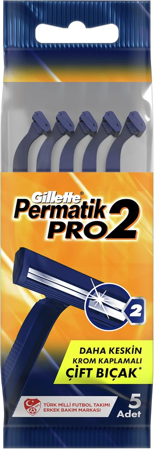 Gillette Permatik Pro2 Kullan At Erkek Tıraş Bıçağı 5 Adet