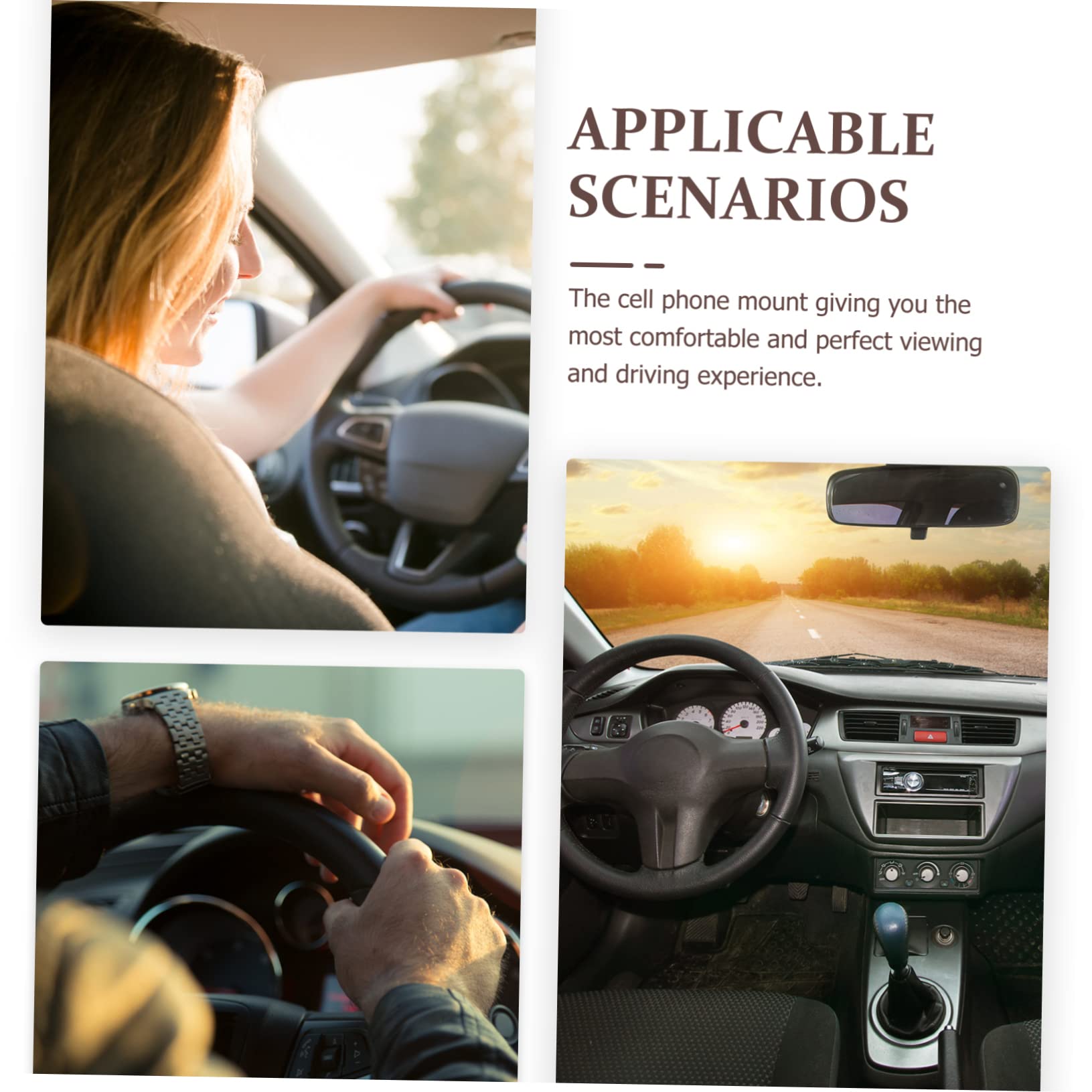 Gatuida 3pezzi Supporto Telefonico Da Auto Per Ventola Supporto Navigazione Smartphone Leggero e Pratico Per Bocchetta Aria Facile Da Installare e Sicuro Per Uso Quotidiano