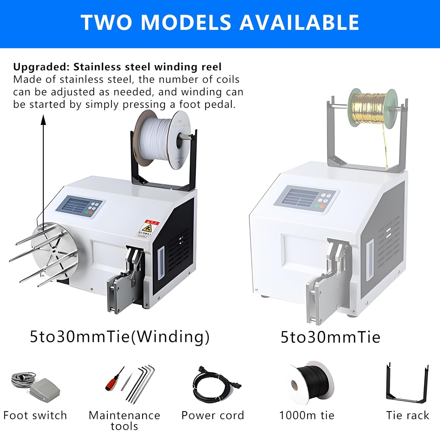 Supermarkets Bread Toys Bundling Machine,60-75 Times/Minute,for Package Grocery Food Candy Bread Presents 5to30mmTie(Winding)
