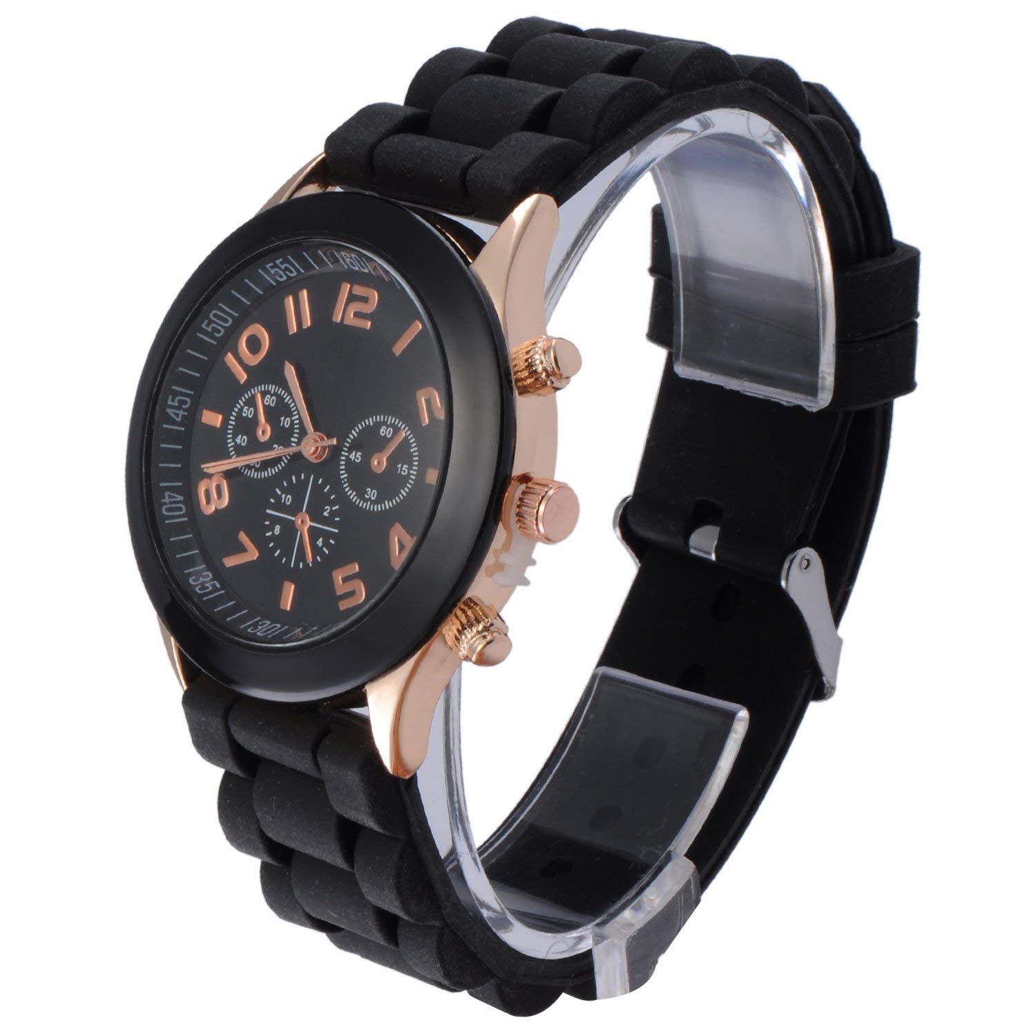 Unisex Silicone Band LED Luminous Colorful Lights Analog Quartz Casual Watches Jelly Color Dress Wrist Watches