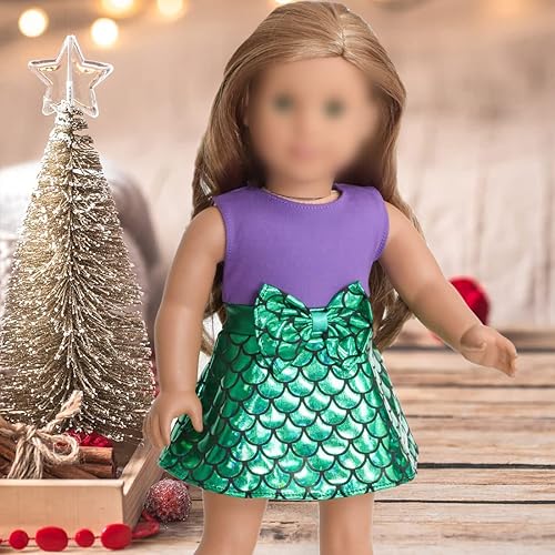 Miniatura 4 de sweet dolly Ropa de muñeca de 18 pulgadas trajes de fiesta de princesa accesorios para muñecas de 18 pulgadas