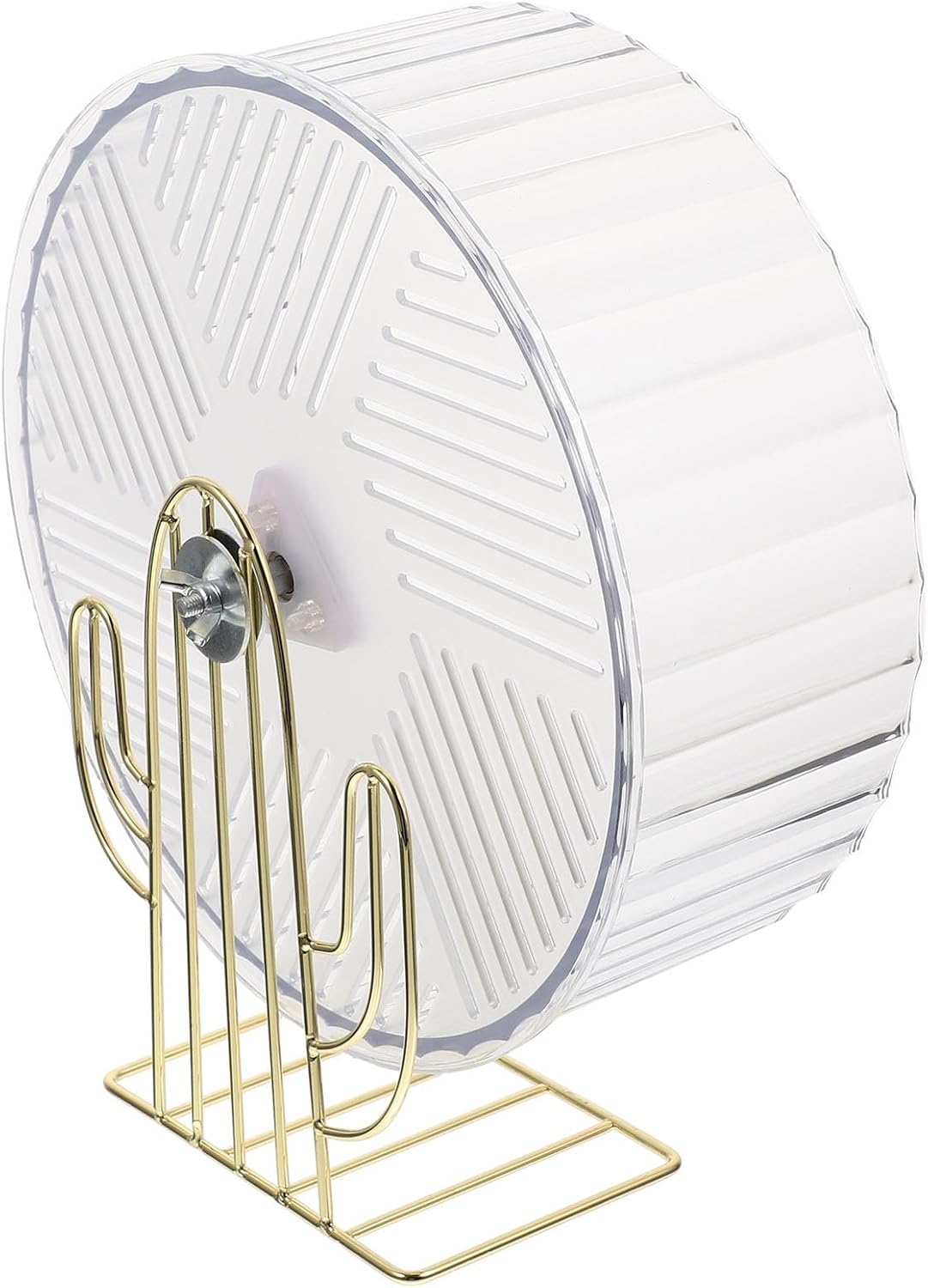 Silent Hamster Wheel with Stand Large Stable Cage Exercise for Hamsters and Random Color