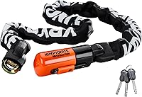 Vista 1 de Kryptonite Evolution 1012 Cerradura de Cadena para Bicicleta, Cadena de Acero de 10mm de 4 Pies de Largo, Cerradura de Cadena para Bicicleta