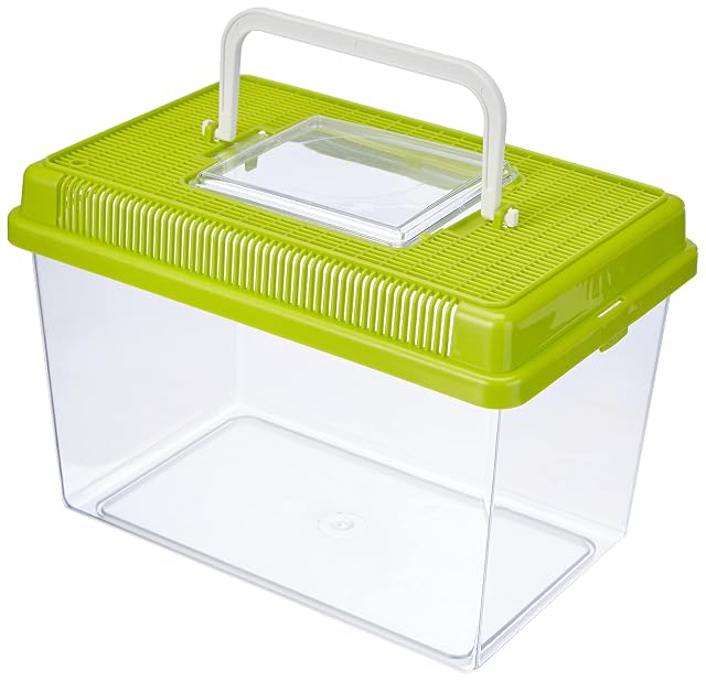 Ferplast Acuario de plástico para peces GEO MEDIUM Tanque de 2,5 L, Acuario terrario insectos y tortugas